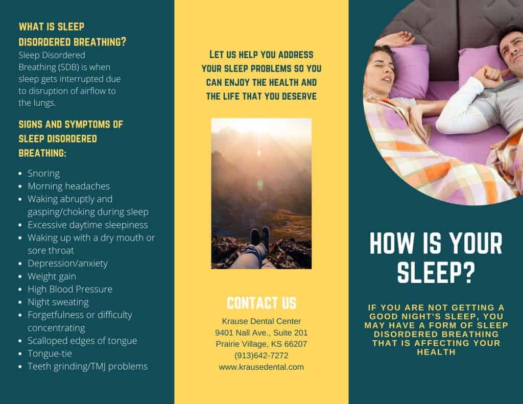 Disordered Breathing Brochure Template