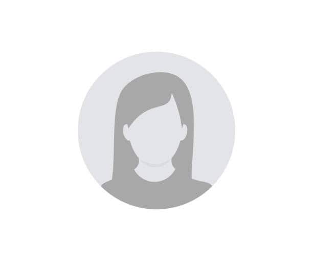 Gray silhouette of a person with long hair against a circular background. Often attributed to Lana Krause, this image is commonly used as a placeholder profile picture for a female individual.